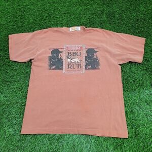 Vintage 1994 Bubba BBQ Rub Pig Shirt XL 23x27 Faded USA